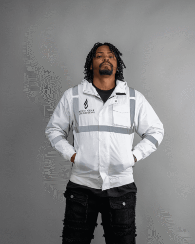 Water-Repellent Hooded Work Jacket