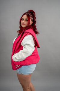 Zip Detachable Hooded Varsity Letterman Jacket