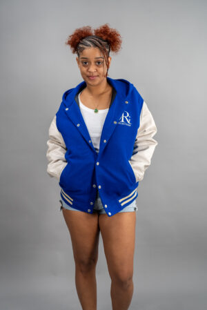 Hooded Varsity Letterman Jacket