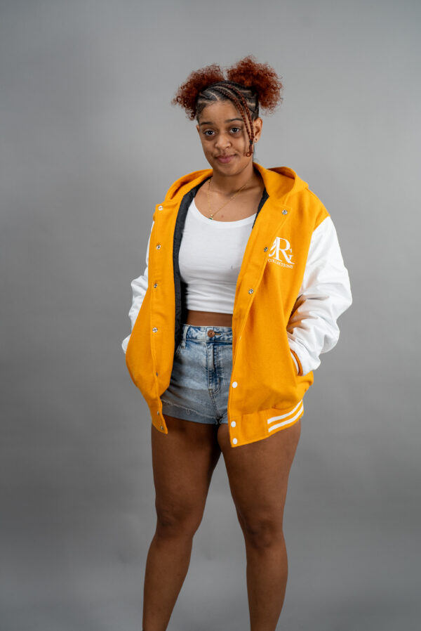 Hooded Varsity Letterman Jacket