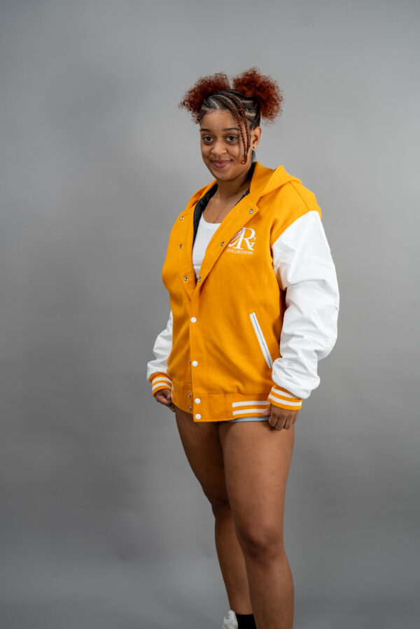 Hooded Varsity Letterman Jacket